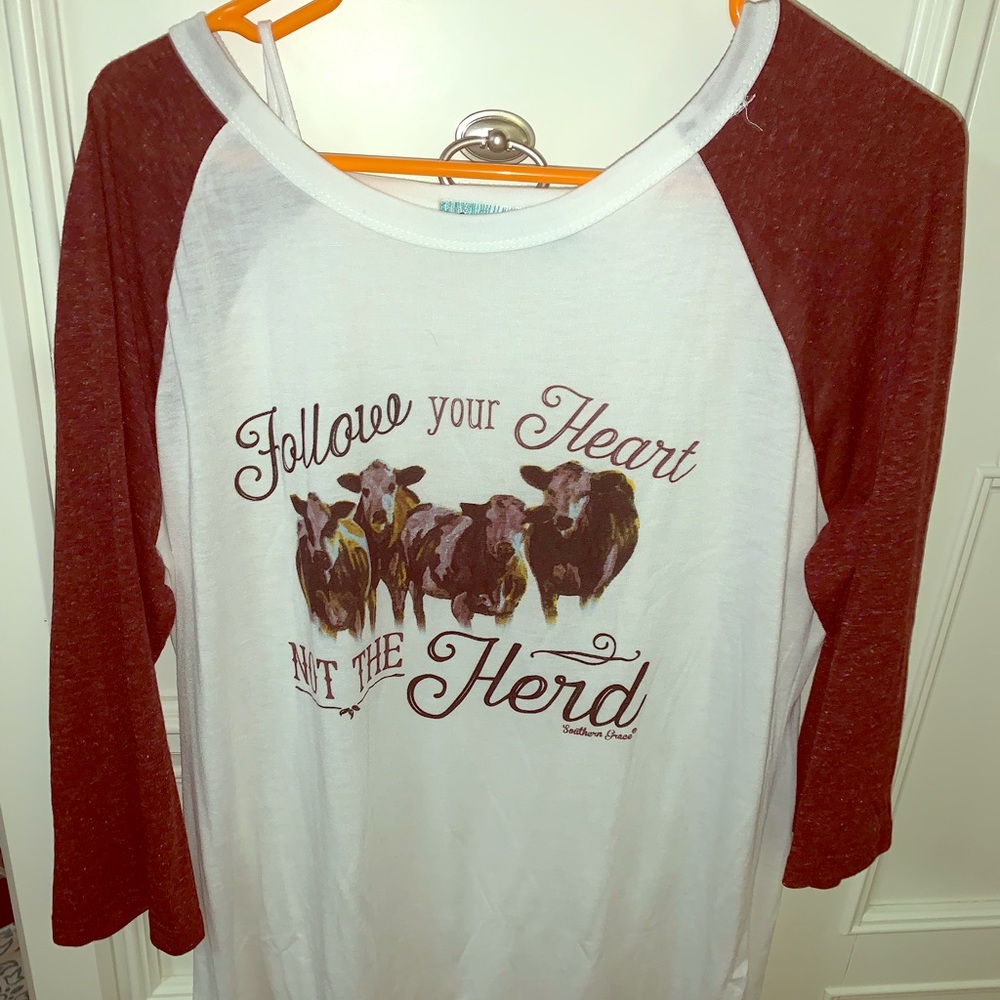Southern Grace Raglan 3/4 Sleeve Tee